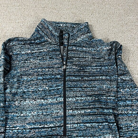 Nike Pro Dri-Fit 1/4 Zip Shirt Blue Black Women’s Size Small - Picture 2 of 9